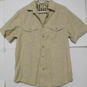 Woolrich Men's Shirt Size M Short Sleeve 100%